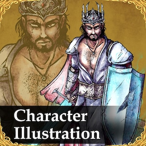 Character Illustration | Original Character Digital Art Commission, Custom OC Character Design, DnD, RPG, Stylized, Fantasy, Sci-fi, Fanart