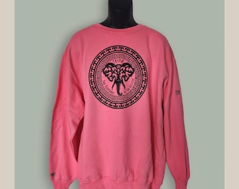Sudadera con elefante / Amante de los elefantes / Sudadera con capucha de elefante / Sudadera con capucha diseñada a mano / Sudadera de cuello redondo / Igualdad / Unidad / Sudadera con capucha más vendida
