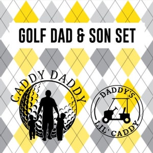 Caddy Daddy Golf SVG