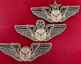 Carved Air Force Air Crew Wings