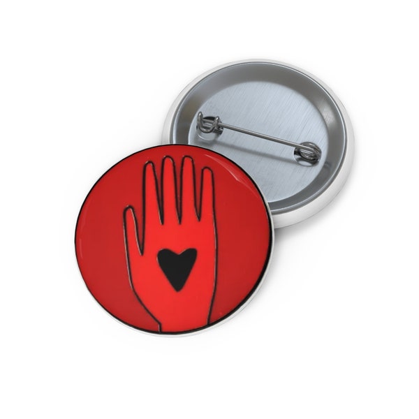 Palestine Red Pin Button
