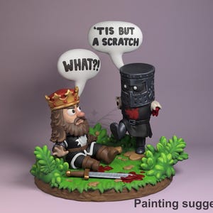 Czarny Rycerz – Poszukiwanie Świętego Graala – Zestaw Chibi Model od Nomnom Figures – rozdzielczość 16K