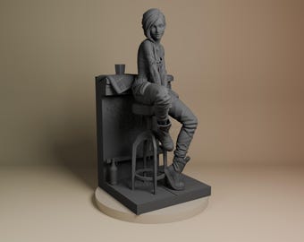 Cyberpunk Techniker – Cyberwave 2077 – Resin Model Bausatz vonBulkamancer – 16K Auflösung