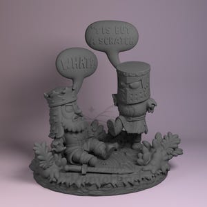 Czarny Rycerz – Poszukiwanie Świętego Graala – Zestaw Chibi Model od Nomnom – rozdzielczość 16K