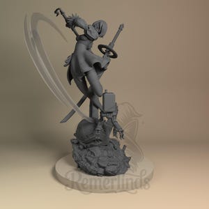 2B – Android Automata – Kit de modelo em resina da Nomnom – Resolução 16K