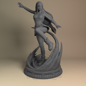 Tifa Lockhart - Final Fantasy - Figura detalhada da Nomnom Figures - Resolução de 29,6 μm