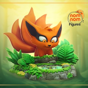 Chibi Kurama –Naruto – Süßer Miniatur-Fuchs von Nomnom Figures – Auflösung 29.6 mm