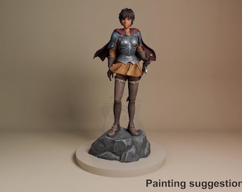 Female Warrior - Fury Unleashed | 1/8 Scale Resin Figures | Unpainted 3D Printed Figure | Bulkamancer