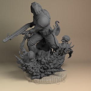 Doom Slayer – DOOM – Full-Size Demon-Slaying Figurine by Nomnom Figures – 29.6 μm resolution