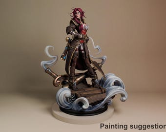 Dame - Geluk | Harsfiguren schaal 1/7 | Ongeverfd 3D-geprint figuur | Bulkamancer