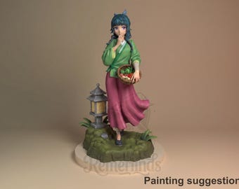 Maomao - Apotekarens dagböcker | Resinfigurer i skala 1/8 | Omålad 3D-utskriven figur | Nomnom-figurer