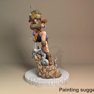 Lucca - Chrono Trigger | figurina in resina 1/8 | non dipinta stampa 3D DIY | Nomnom Figures