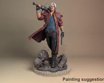 Dante – Devil May Cry | 1/8 Resin-Figurenbausatz | Unbemalt, 3D-gedruckt | Nomnom Figures