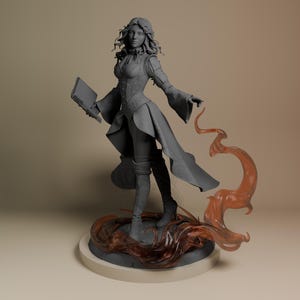 Triss Merigold - Monster Hunter Geraldo - Maquette en résine par Bulkamancer - Résolution 16K