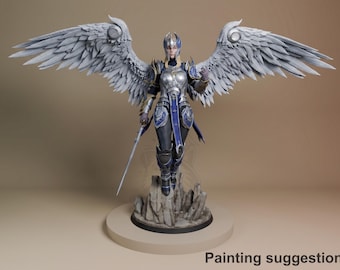 Radiant Knight - classic fantasy roleplaying setting | figura de resina 1/6 | figura sem pintar 3D DIY | Bulkamancer