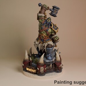 Thrall - World of War Realms | figura de resina 1/8 | figura sem pintar 3D para montar e pintar | Wicked
