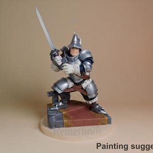 Steiner - Final Fantasy | Figura de resina 1/10 | Figura sem pintar 3D para montar e pintar | Nomnom Figures