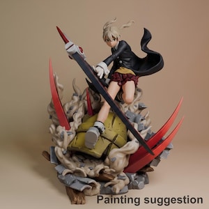 Scythe Maiden - Soul Devourer | 1/10 Resin Figur | unbemalt 3D-Druck DIY zum Bemalen | Nomnom Figures