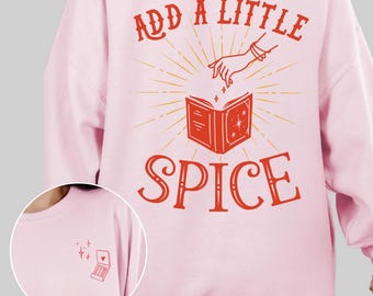 Spicy Book Sweatshirt: Booktrovert Romance Reader Hoodie