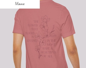 Bloom in Adversity Mulan inspired double sided shirt