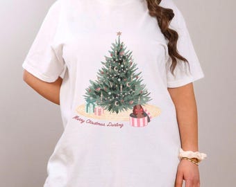 Coquette Puppy Holiday Comfort Colors Shirt