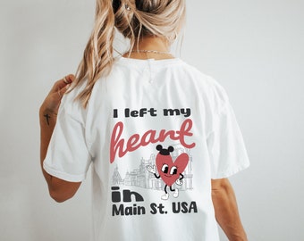 Main Street USA Comfort Colors T-Shirt, Retro Disney World
