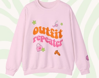 Outfit Repeater Crewneck Sweatshirt: Retro 2000s TV Show Inspired