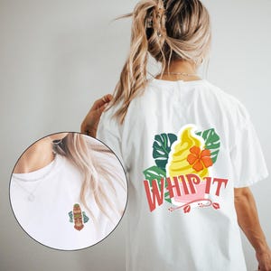 Adventureland Dole Whip Tshirt | Disney Snacks Tshirt | Komfort Farben Disneyland Urlaub Shirt | Disney Welt Tshirt | Whip-it-Dolepeitsche