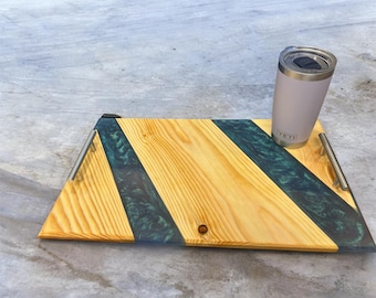 Charcuterie Board made from resin and white pine