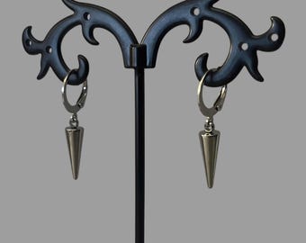 Stainless Steel Spike Earrings - Leverback or Earhook