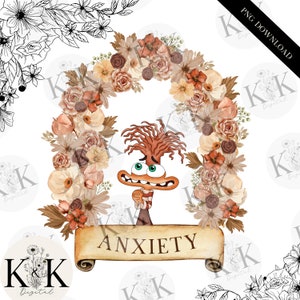 Anxiety PNG Inside Out 2, Inside Out 2 Png, Inside out characters PNG, vector file, Instant Download, Inside out sublimation,Anxiety Clipart