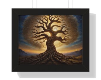 Framed Horizontal Poster - Tree Of Life 3