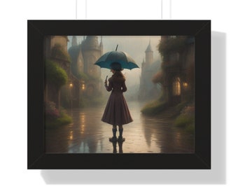 Framed Horizontal Poster - Rain
