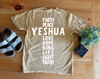 Yeshua Cross tee- Christian Tee