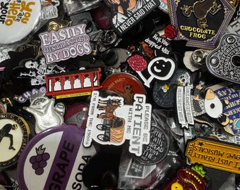 175+ Button & Pin Collection variety lot