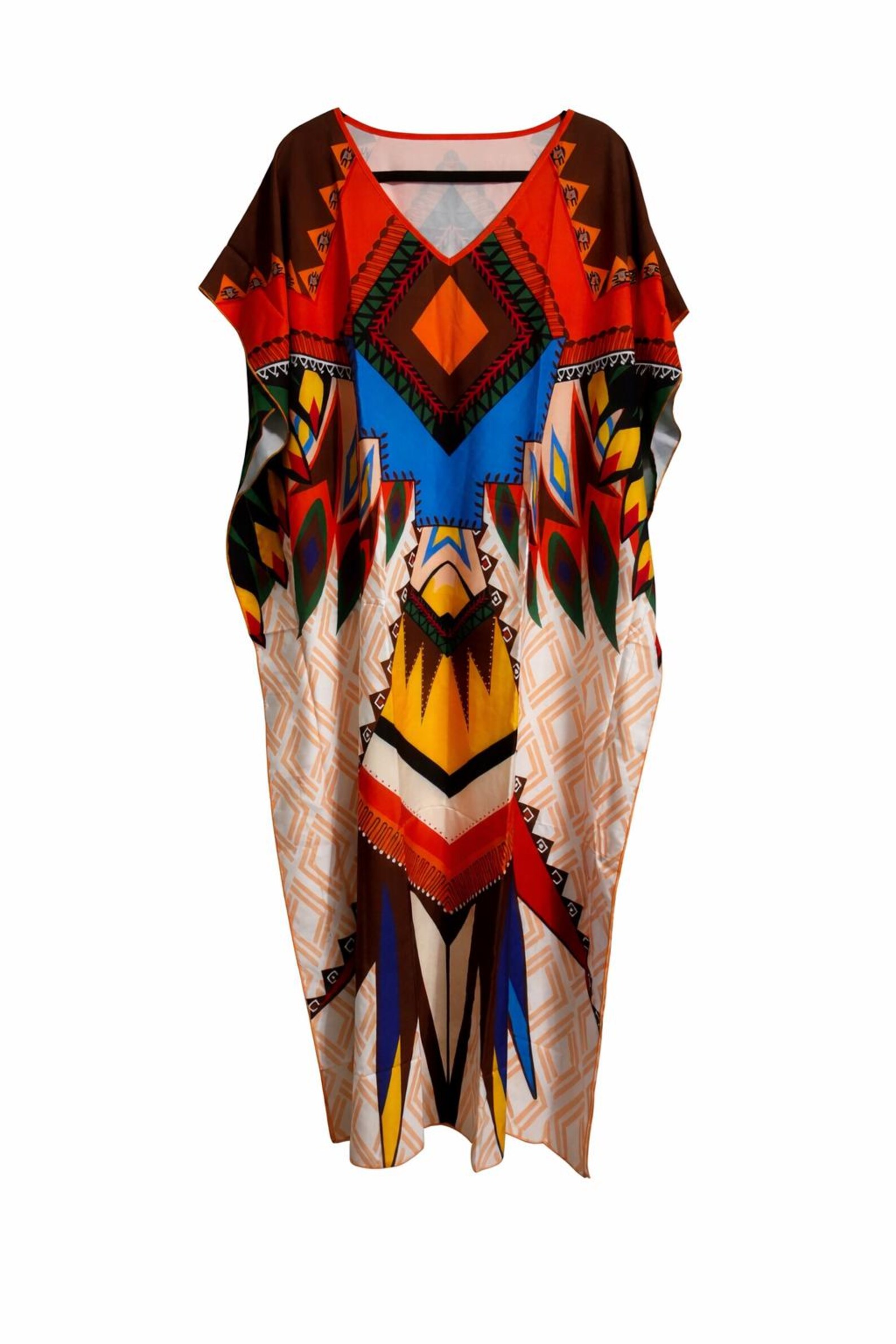 Helen Roper Romp For Men Roper Romp Costume Colorful Caftan Kaftan Helen Robe Muumuu Mrs. Roper ...