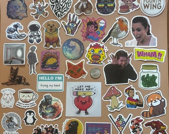HUGE Sticker Collection 200+ stickers lot variety mixed miscellaneous (200)