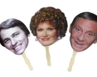 3  Roper Romp Masks - Jack Tripper, Stanley Roper, and Helen Roper - free shipping photobooth prop Photo Booth