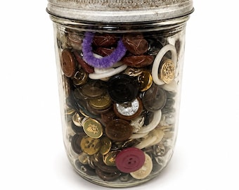 Vintage Jar of Buttons