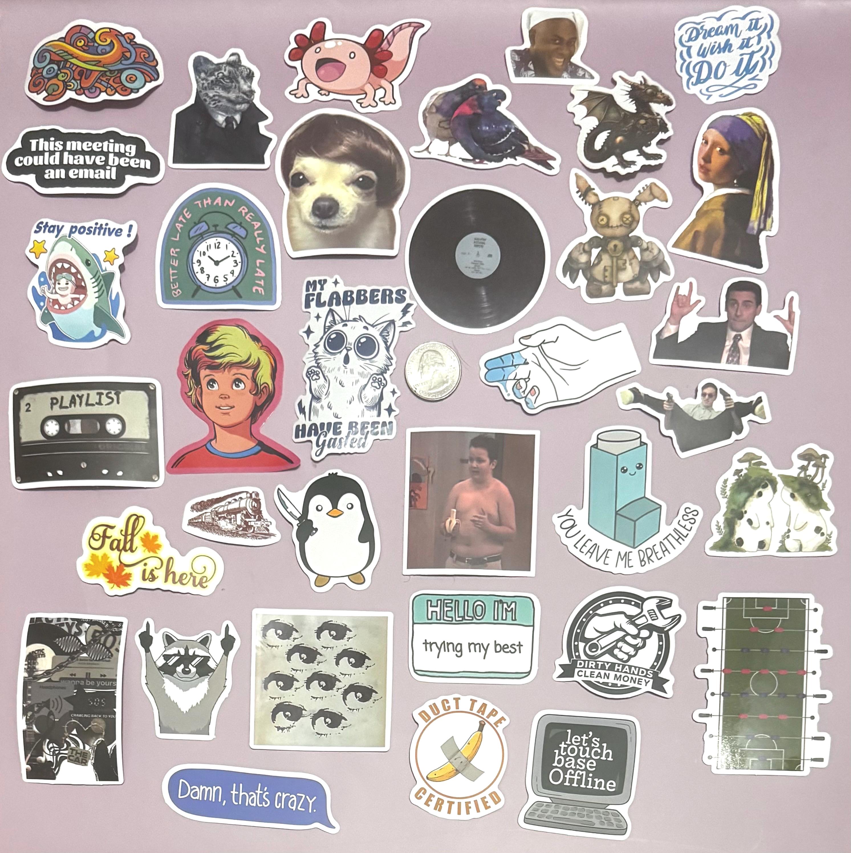 Sticker Collection 35+ Stickers Lot Variety Mixed Miscellaneous (D) - Etsy