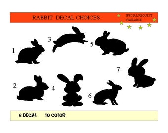 Rabbit Decal / Rabbit Decal