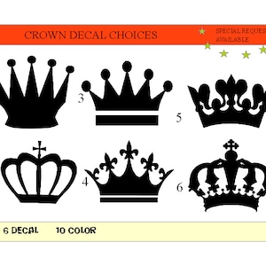Calcomanía de corona / Calcomanía de corona