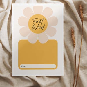 Cartões de marcos do bebê dourado para impressão – Flashcards minimalistas modernos para 12 meses e primeiros anos – Conjunto de lembranças para download digital para recém-nascidos