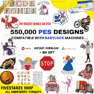 Embroidery Designs Collection for Baby Lock Machine  - over 550,000 embroidery files in PES format.