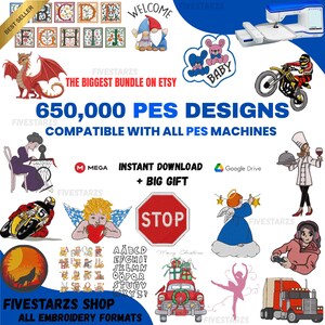Embroidery Designs Collection for Brother Machine - Over 650,000 embroidery files in PES format Compatible with Babylock & Deco machines.