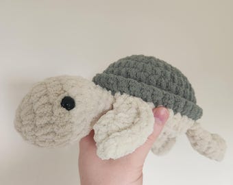 Crochet Sea Turtle Plushie Amigurumi Handmade Stuffed Animal