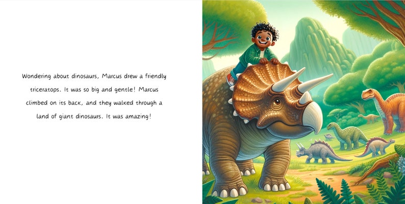 Libro infantil personalizado: Lápiz mágico Historia de aventuras personalizada con nombre e ilustración Regalo único Regalos personalizados para niños imagen 6