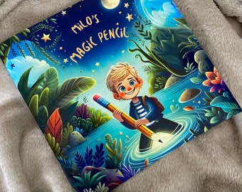 Libro per bambini personalizzato: matita magica - Storia di avventure personalizzata con nome e illustrazione - Regalo unico - Regali personalizzati per bambini