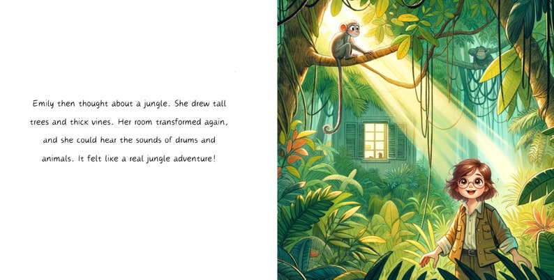 Libro infantil personalizado: Lápiz mágico Historia de aventuras personalizada con nombre e ilustración Regalo único Regalos personalizados para niños imagen 7