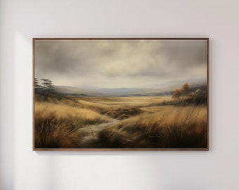 Paisagem rural inglesa tempestuosa Arte da TV Samsung Frame